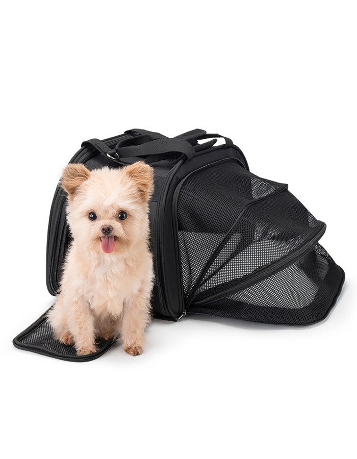 Rockbros 30140028001 transport bicycle bag for cats and dogs - black