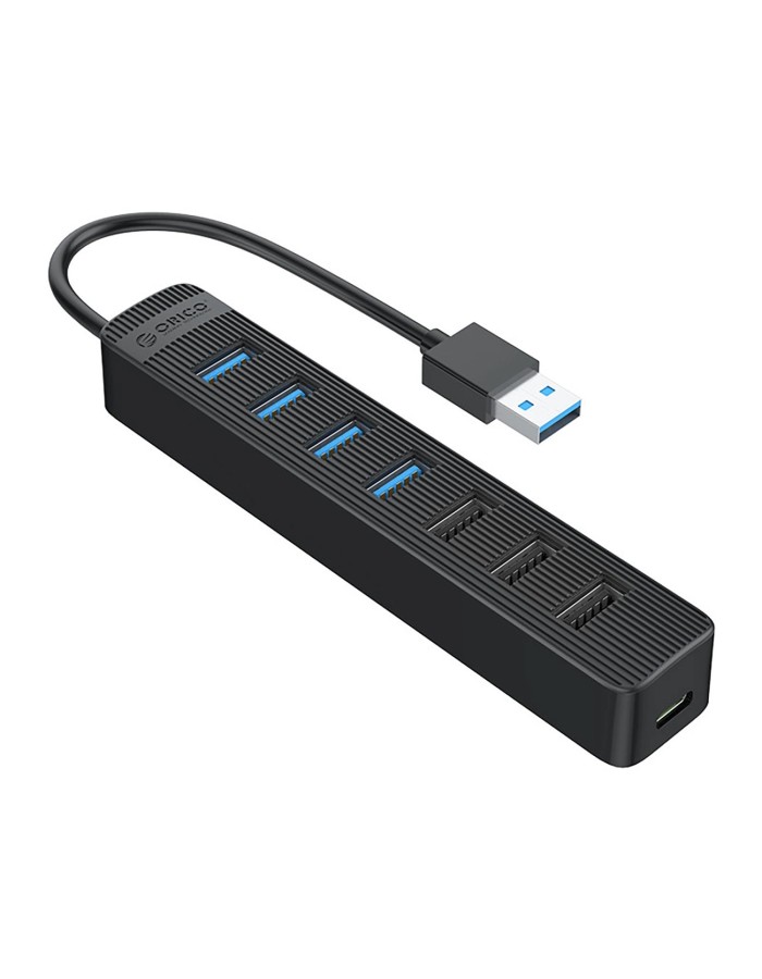 Orico TWU32-4A USB-A 3.1 hub / 1x USB-A 3.1 + 3x USB-A 2.0 + USB-C 5V/3A - black Orico TWU32-4A USB-A 3.1 hub / 1x USB-A 3.1 + 3x USB-A 2.0 + USB-C 5V/3A - black