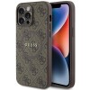 Guess 4G Collection Leather Metal Logo MagSafe Case for iPhone 14 Pro - Brown Guess 4G Collection Leather Metal Logo MagSafe Case for iPhone 14 Pro - Brown
