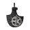 Rockbros D76 Crankset Transport Cover - Black and Gray