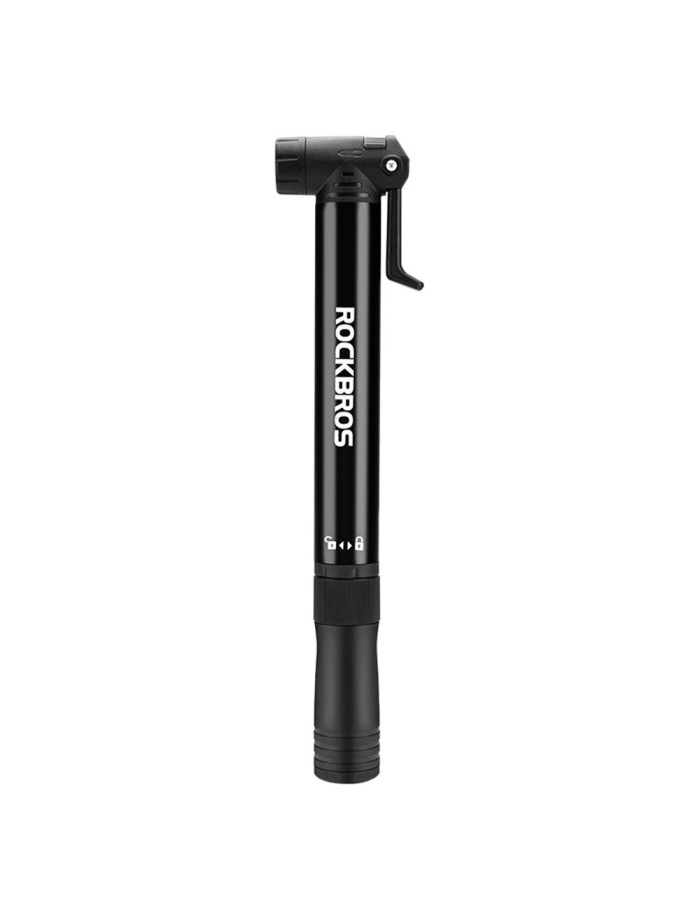 Rockbros 42320010001 Bicycle Pump Hand + Screwdriver - Black