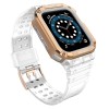 Protect Strap Band for Apple Watch 42/44/45mm Armored Case Strap - Transparent, Rose Gold Protect Strap Band for Apple Watch 42/44/45mm Armored Case Strap - Transparent, Rose Gold