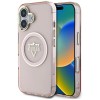 Guess IML Metal Mountain Logo MagSafe iPhone 16 Case - Pink Guess IML Metal Mountain Logo MagSafe iPhone 16 Case - Pink