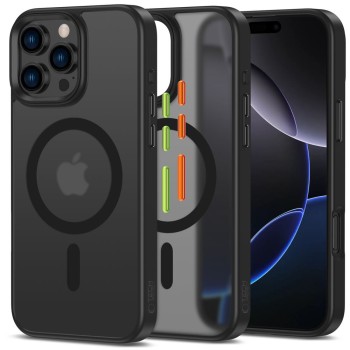 Tech-Protect MagMat Magsafe 3-set iPhone 16 Pro Case - Matte Black Tech-Protect MagMat Magsafe 3-set iPhone 16 Pro Case - Matte Black