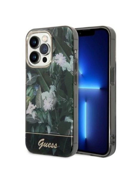 Guess GUHCP14LHGJGHA iPhone 14 Pro 6.1" green/green hardcase Jungle Collection