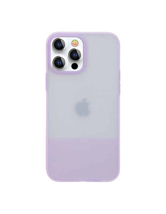 Kingxbar Plain Series case cover for iPhone 13 Pro Max silicone cover purple