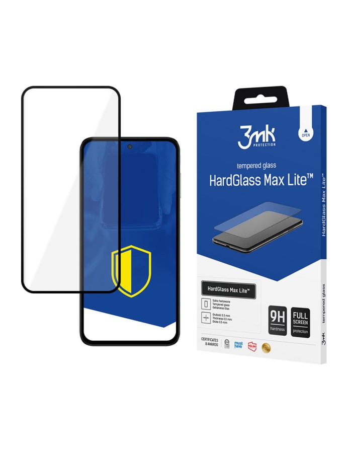 3mk HardGlass Max Lite Black Tempered Glass for Samsung Galaxy M35 5G