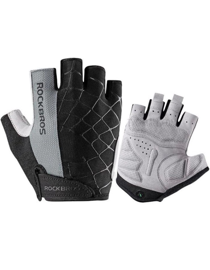 Rockbros S109GR cycling gloves, size XL - gray
