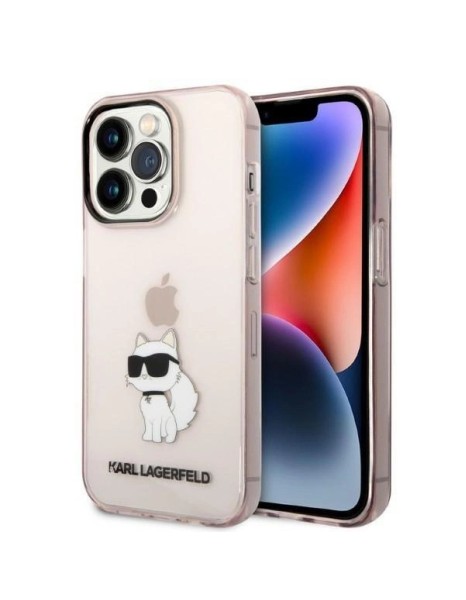 Karl Lagerfeld KLHCP14LHNCHTCP iPhone 14 Pro 6.1" pink/pink hardcase Ikonik Choupette