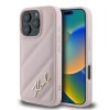Karl Lagerfeld Quilted Signature iPhone 16 Pro Max Case - Pink Karl Lagerfeld Quilted Signature iPhone 16 Pro Max Case - Pink