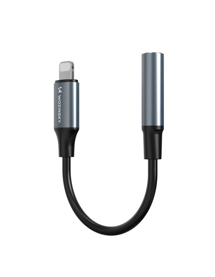 Wozinsky WALJ-01 Lightning adapter - 3.5mm mini jack - black Wozinsky WALJ-01 Lightning adapter - 3.5mm mini jack - black
