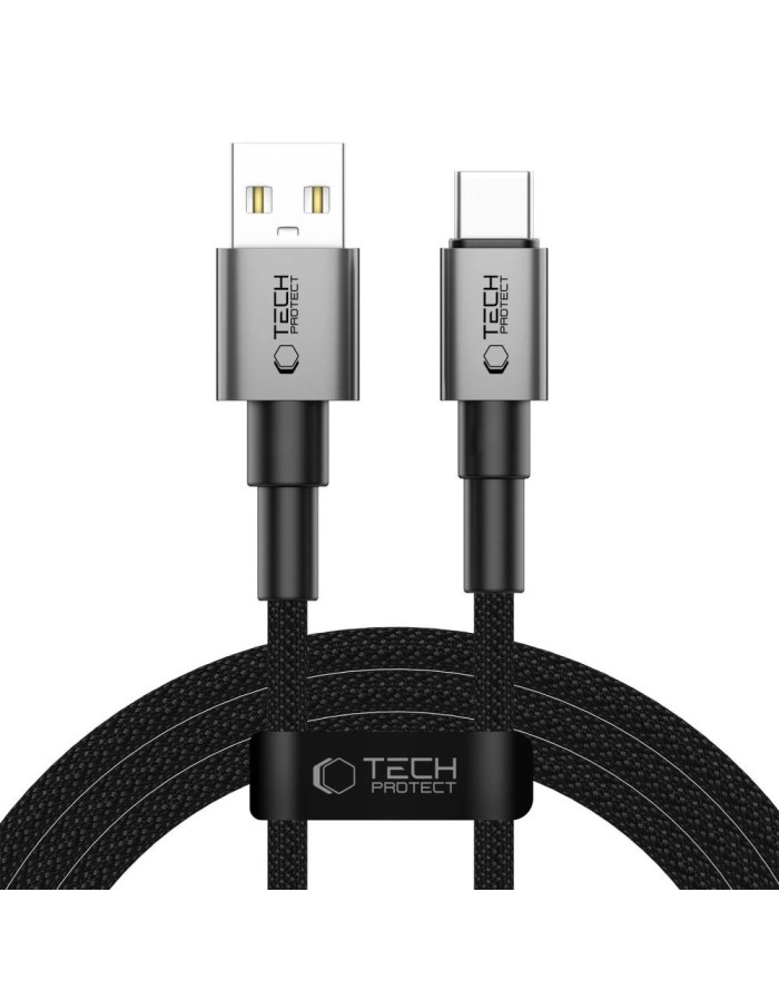 Tech-Protect UltraBoost DNA USB-A / USB-C Cable 15W/3A 200cm - Gray