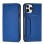 Magnet Card Case for iPhone 12 cover card wallet card stand blue