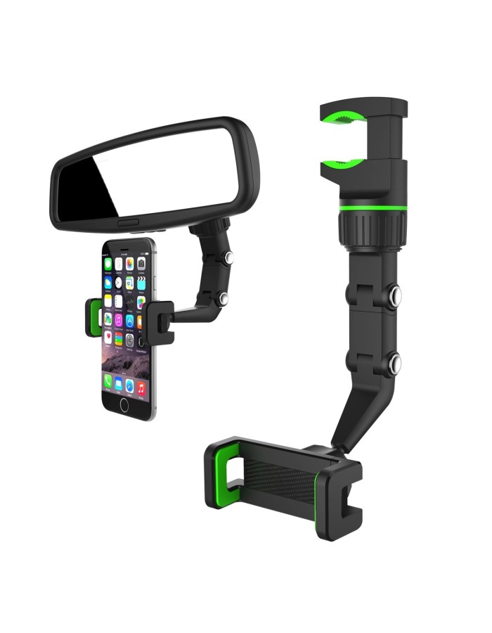 Adjustable car rearview mirror holder for smartphone Adjustable car rearview mirror holder for smartphone