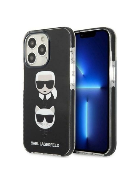 Karl Lagerfeld Karl&amp;amp;Choupette Head Case for iPhone 13 Pro / iPhone 13 - Black