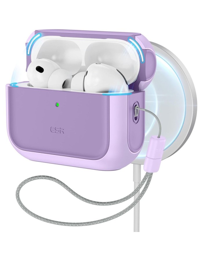 ESR Orbit Halolock MagSafe case for AirPods Pro - purple ESR Orbit Halolock MagSafe case for AirPods Pro - purple
