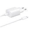 Samsung 25W EP-TA800EWE USB-C wall charger with Samsung EP-DA705BWE USB-C / USB-C cable replacement packaging - white Samsung 25W EP-TA800EWE USB-C wall charger with Samsung EP-DA705BWE USB-C / USB-C cable replacement packaging - white