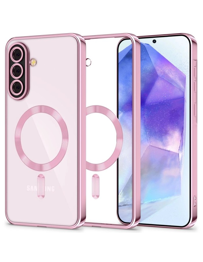 Tech-Protect MagFlex MagSafe Case for Samsung Galaxy A56 5G - Clear Pink Tech-Protect MagFlex MagSafe Case for Samsung Galaxy A56 5G - Clear Pink