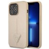 Guess GUHCP13LPSATLE iPhone 13 Pro / 13 6.1" beige/beige hardcase SaffianoTriangle Logo Guess GUHCP13LPSATLE iPhone 13 Pro / 13 6.1" beige/beige hardcase SaffianoTriangle Logo