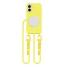 Tech-Protect MagNecklace MagSafe Case with Lanyard for iPhone 16 - Yellow Tech-Protect MagNecklace MagSafe Case with Lanyard for iPhone 16 - Yellow
