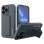 Wozinsky Kickstand Case silicone case with stand iPhone 13 mini navy blue