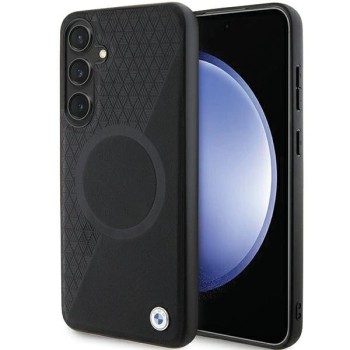 BMW BMHMS24S23RTPK S24 S921 black/black hardcase Signature Leather Half Textured &amp;amp; Circle MagSafe
