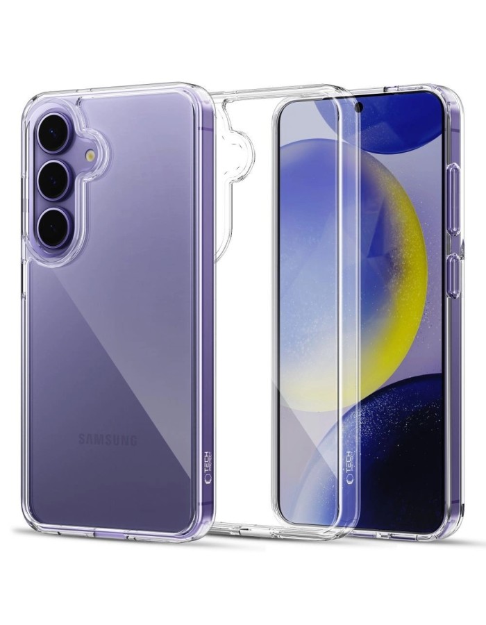 Tech-Protect Flexair Hybrid Case for Samsung Galaxy S25 - Transparent Tech-Protect Flexair Hybrid Case for Samsung Galaxy S25 - Transparent