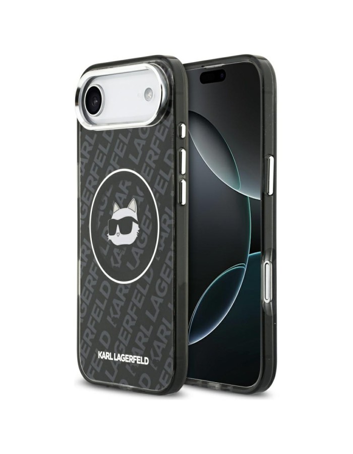 Karl Lagerfeld IML Choupette Head Logo MagSafe iPhone Air Case - Black