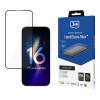 Tempered glass 3mk HardGlass Max Black for iPhone 16 Plus Tempered glass 3mk HardGlass Max Black for iPhone 16 Plus