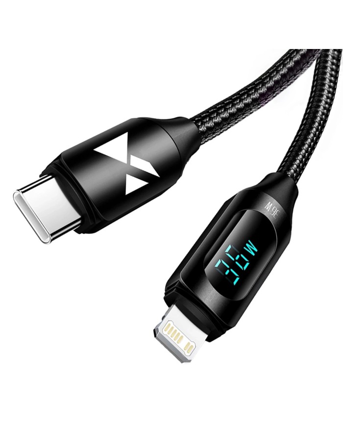 Wozinsky WUCLC1 Lightning - USB-C cable 36W 480Mb/s 1m - black
