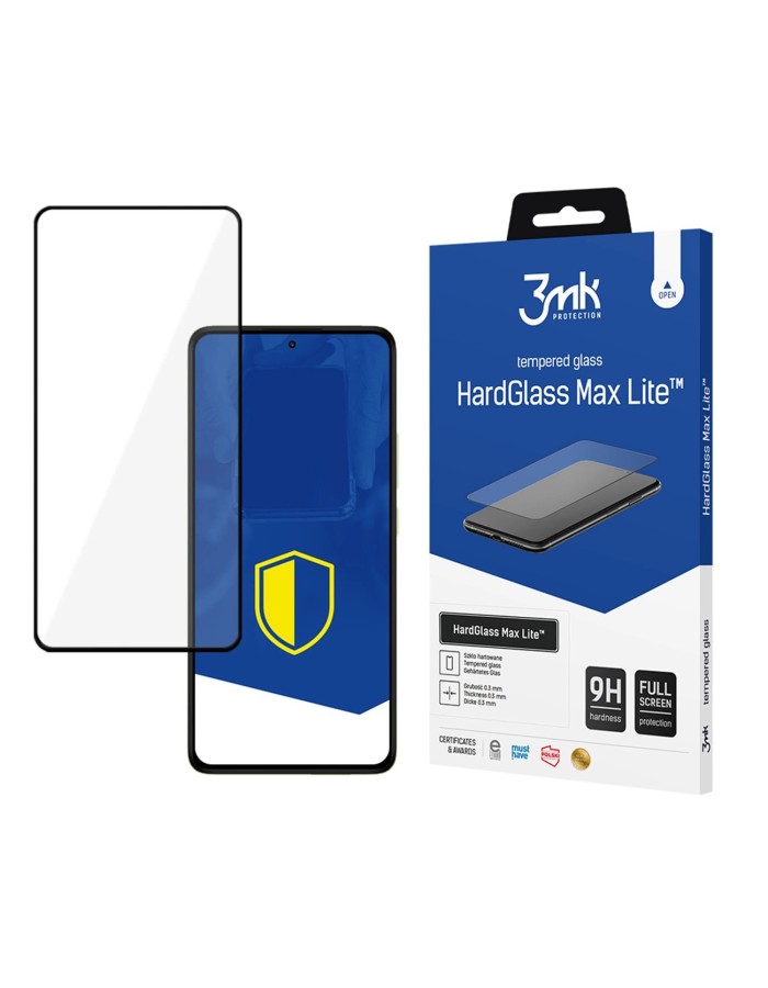 Tempered glass 3mk HardGlass Max Lite Black for Xiaomi Redmi Note 14 PRO / 14 PRO+ 5G
