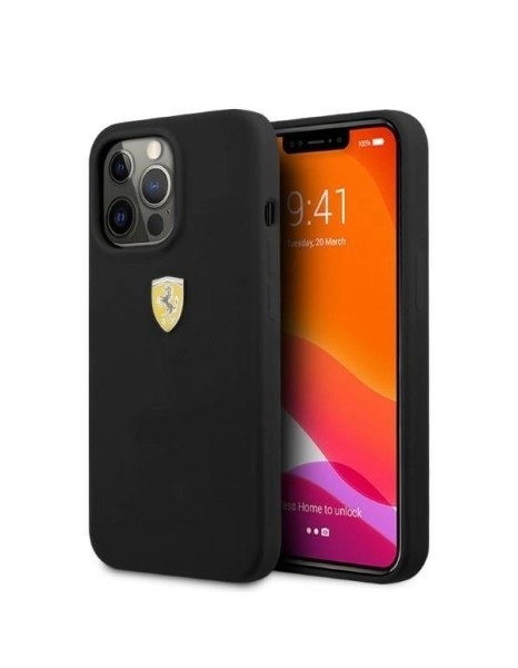 Ferrari FESSIHMP13XBK iPhone 13 Pro Max 6.7" black/black hardcase Silicone MagSafe