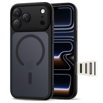 Tech-Protect Magpeak Magsafe CC Case for iPhone 17 Pro Max - Matte Black Tech-Protect Magpeak Magsafe CC Case for iPhone 17 Pro Max - Matte Black