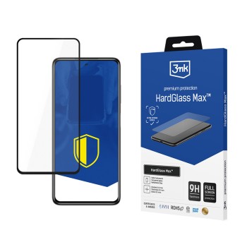 Reinforced full-screen tempered glass 3mk HardGlass Max Black for Xiaomi Poco X3 Reinforced full-screen tempered glass 3mk HardGlass Max Black for Xiaomi Poco X3