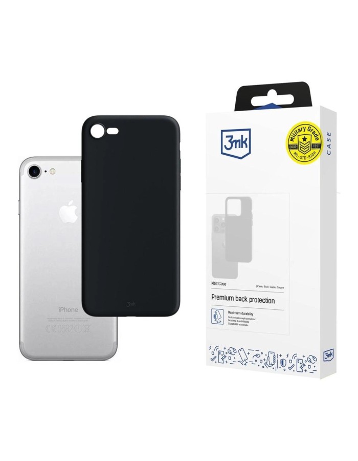 3mk Matt Case for iPhone 7 / 8 - black