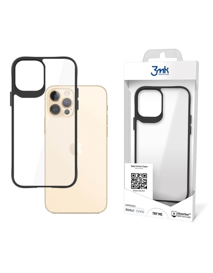 3mk Satin Armor Case+ for iPhone 12 Pro Max - Transparent
