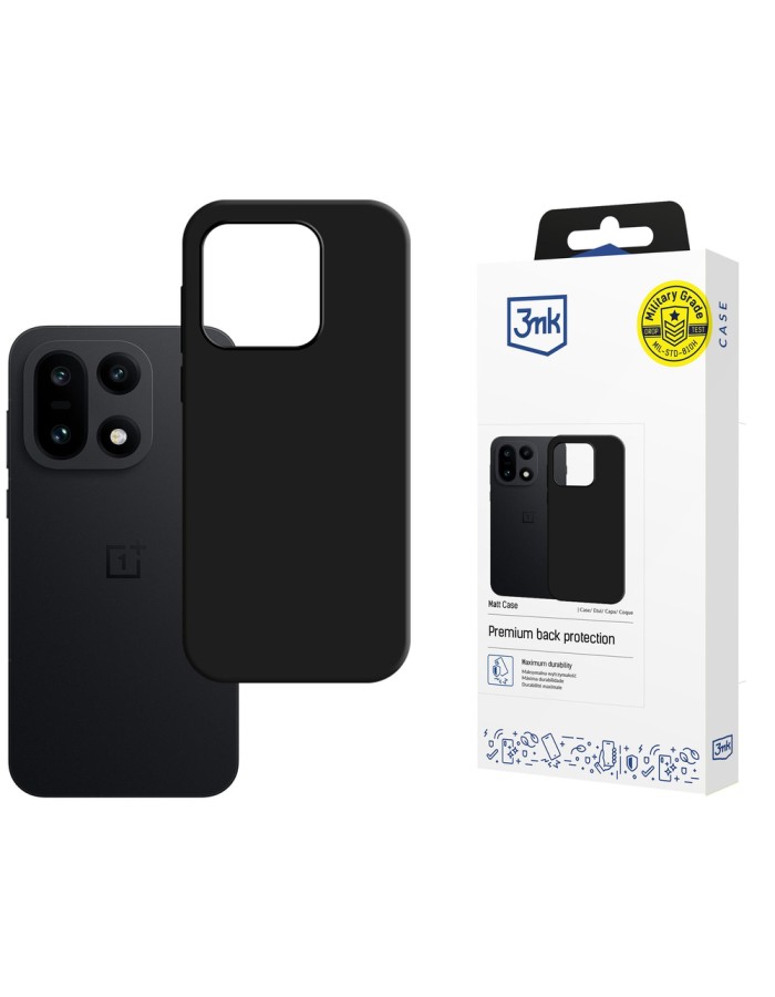 3mk Matt Case for OnePlus 15 5G - Matte Black