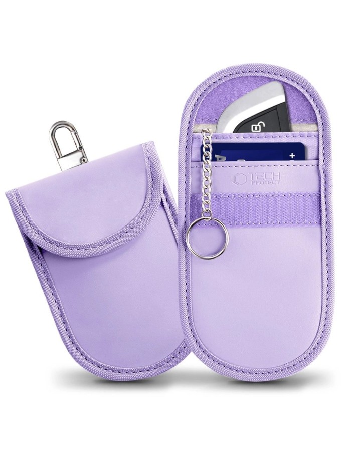Tech-Protect KLR100 RFID Blocking Car Key Case - Purple Tech-Protect KLR100 RFID Blocking Car Key Case - Purple