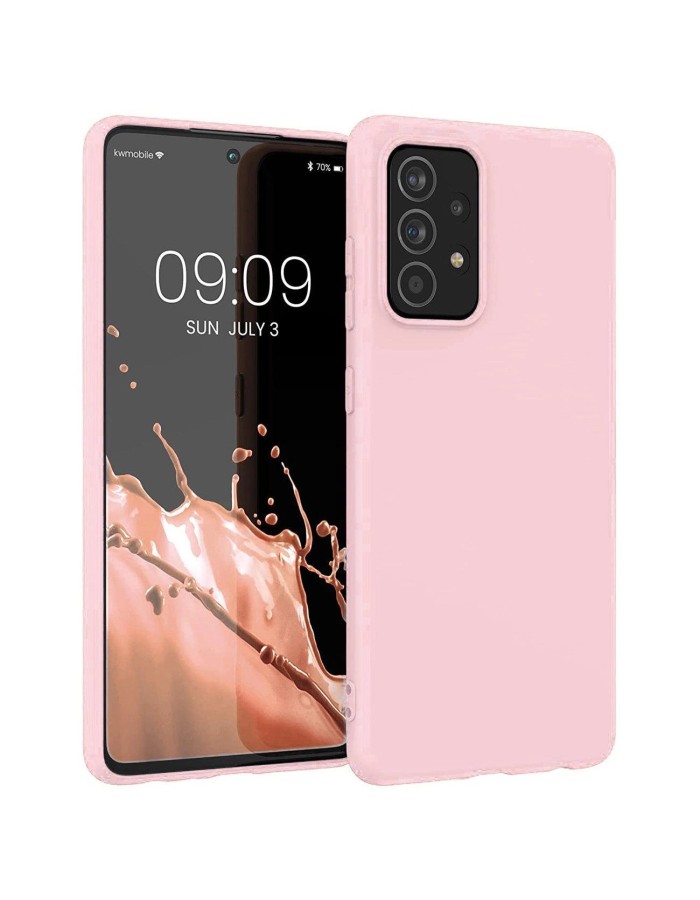 Silicone Case Soft Flexible Rubber Cover for Samsung Galaxy A22 4G pink Silicone Case Soft Flexible Rubber Cover for Samsung Galaxy A22 4G pink