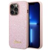Guess Glitter Script Case for iPhone 14 Pro Max - Pink