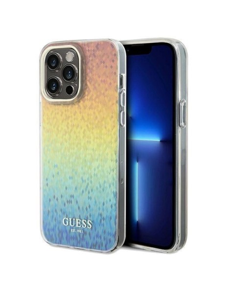 Guess IML Faceted Mirror Disco Iridescent case for iPhone 13 Pro / 13 - multicolor Guess IML Faceted Mirror Disco Iridescent case for iPhone 13 Pro / 13 - multicolor