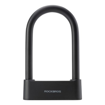 Rockbros 32210818001 SMART Bicycle Lock with Fingerprint Reader and Bluetooth Connectivity - Black Rockbros 32210818001 SMART Bicycle Lock with Fingerprint Reader and Bluetooth Connectivity - Black