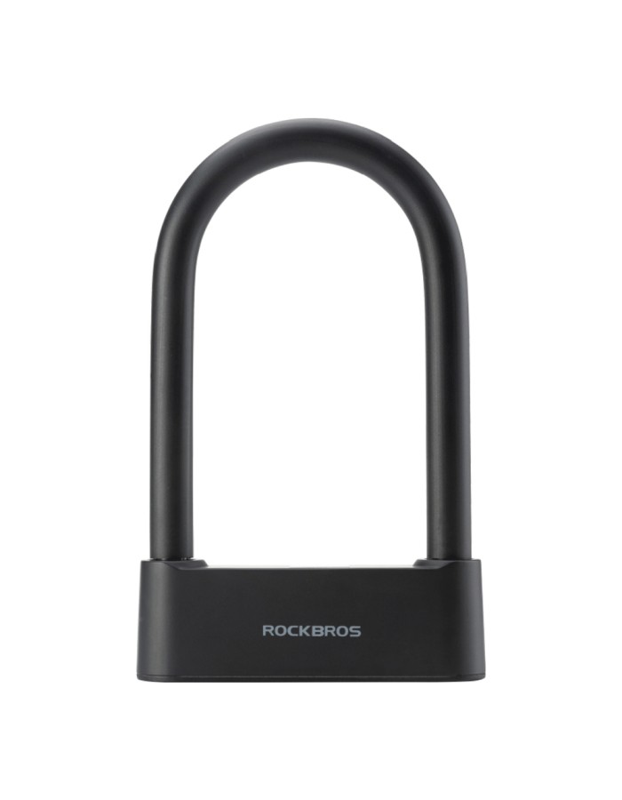 Rockbros 32210818001 SMART Bicycle Lock with Fingerprint Reader and Bluetooth Connectivity - Black