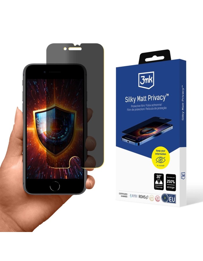 Privacy Screen Protector Matte 3mk Silky Matt Privacy for Apple iPhone SE 2020