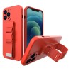 Rope case Gel Lanyard with Chain Purse Lanyard Samsung Galaxy S21 + 5G (S21 Plus 5G) red Rope case Gel Lanyard with Chain Purse Lanyard Samsung Galaxy S21 + 5G (S21 Plus 5G) red