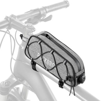 Rockbros 30120045003 ROAD TO SKY bicycle bag for the top frame tube, waterproof, 0.7L - gray Rockbros 30120045003 ROAD TO SKY bicycle bag for the top frame tube, waterproof, 0.7L - gray
