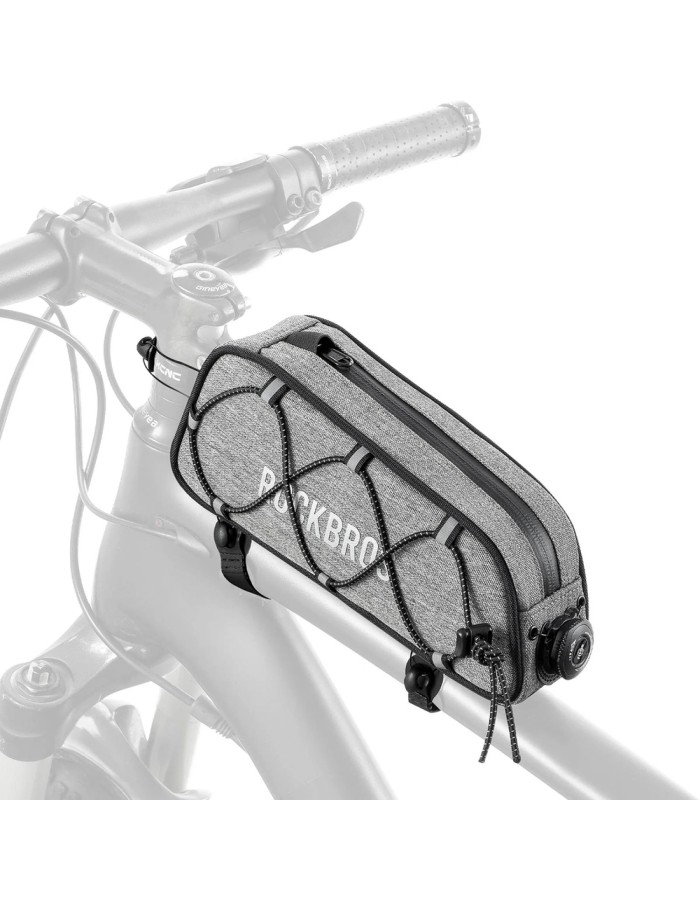 Rockbros 30120045003 ROAD TO SKY bicycle bag for the top frame tube, waterproof, 0.7L - gray