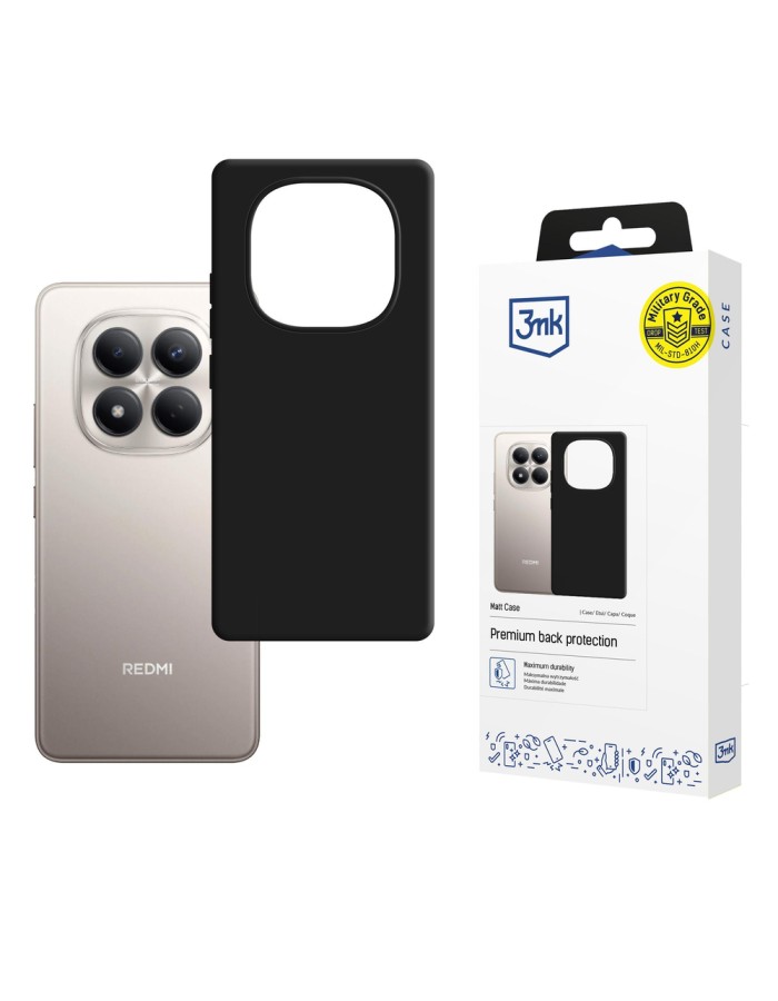 3mk Matt Case for Xiaomi Redmi Note 15 Pro 4G - matte black