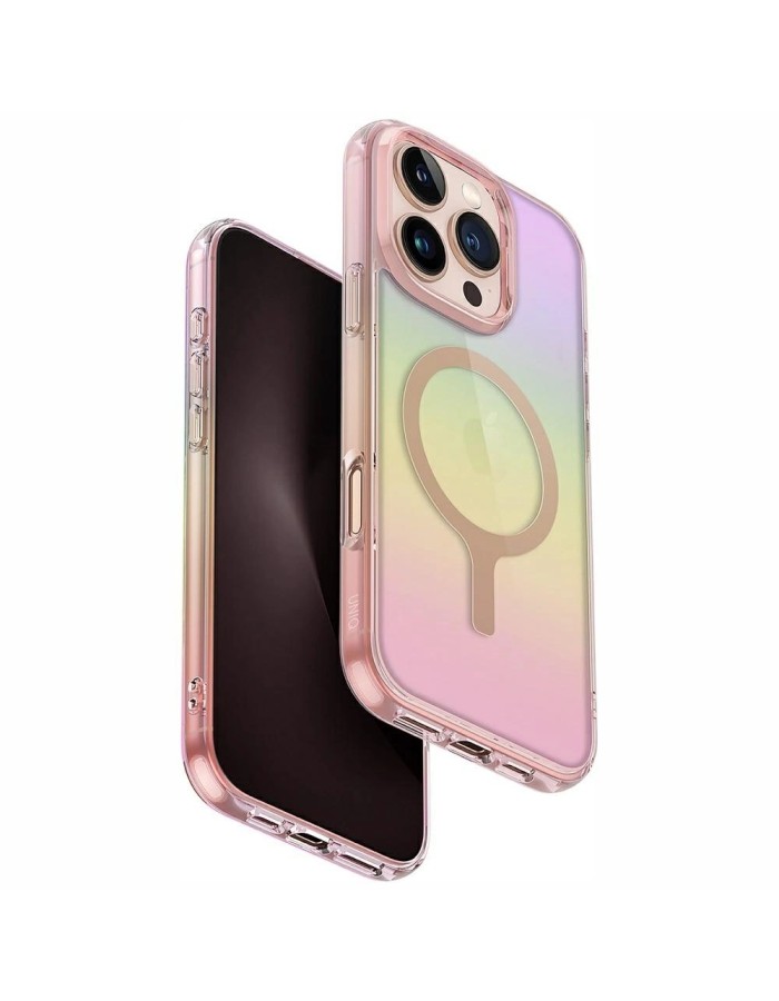 Uniq Iridescia Magclick Charging Case for iPhone 16 Pro - Pink Uniq Iridescia Magclick Charging Case for iPhone 16 Pro - Pink