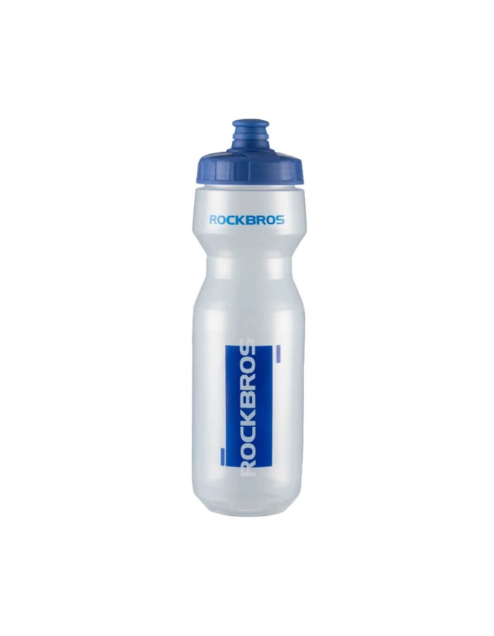 Rockbros 750 ml Bicycle Bottle - Transparent with Blue Mouthpiece